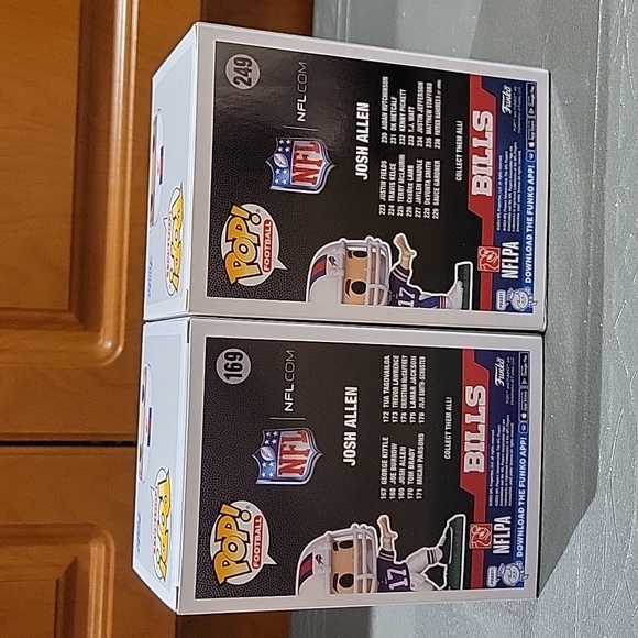 New in Boxes: 2 Josh Allen Funko Pop! - Picture 2 of 8